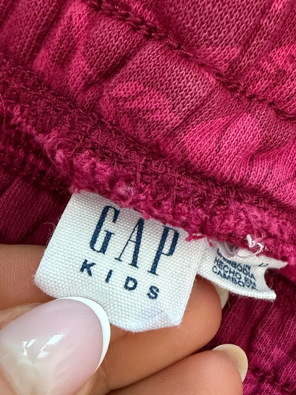 GAP Kids Girls Floral Wide Leg Pink Sweatpants Size M 10/12